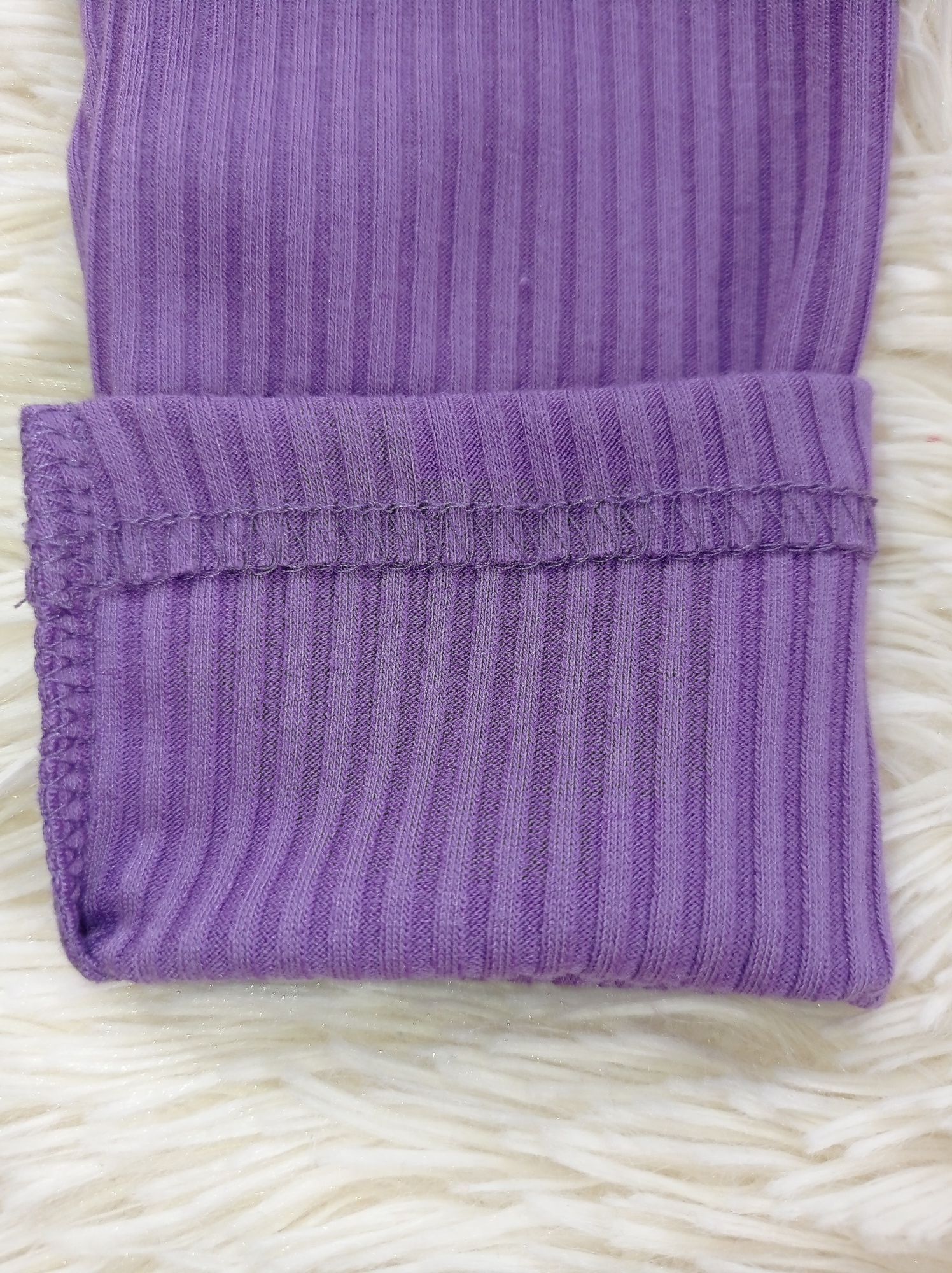 Фіолетові тонкі лосіни рубчик мустанг, для дівчинки 2-3 років