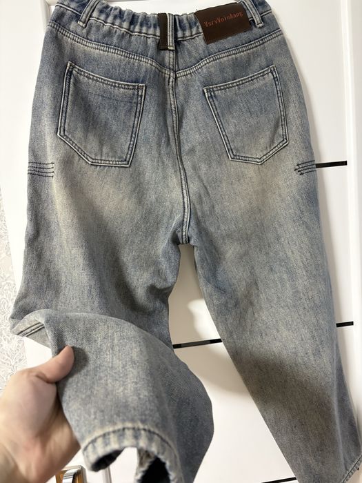 Джинсы теплые  корея