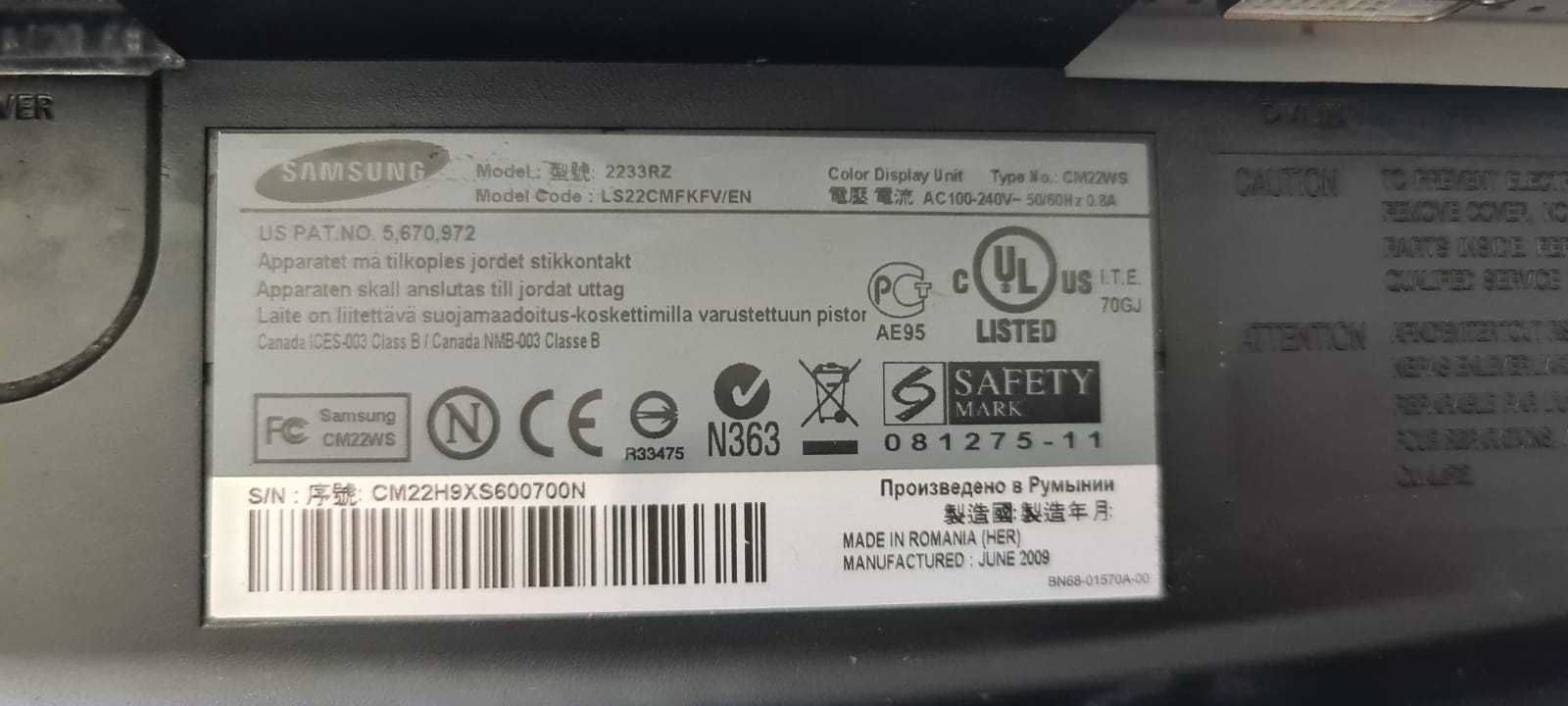 Monitor lcd Samsung