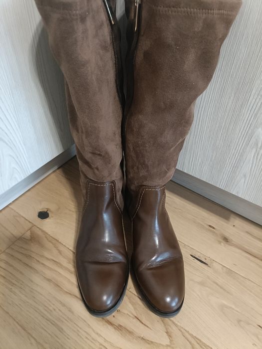 Kozaki skórzane Tommy Hilfiger