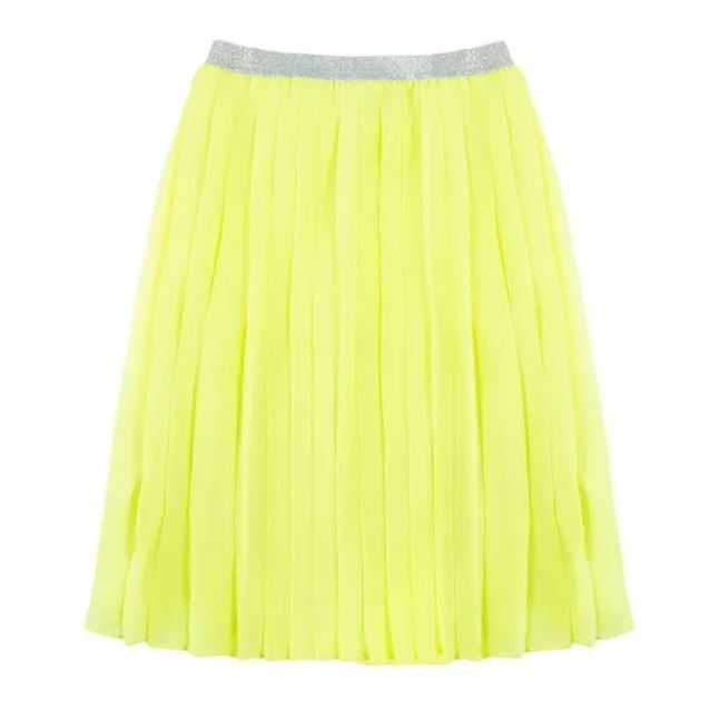 Midi spódnica plisowana r. 140 Smyk limonka