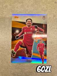 Topps Liverpool Takumi Minamino Title Winners Orange Parallel 21/25