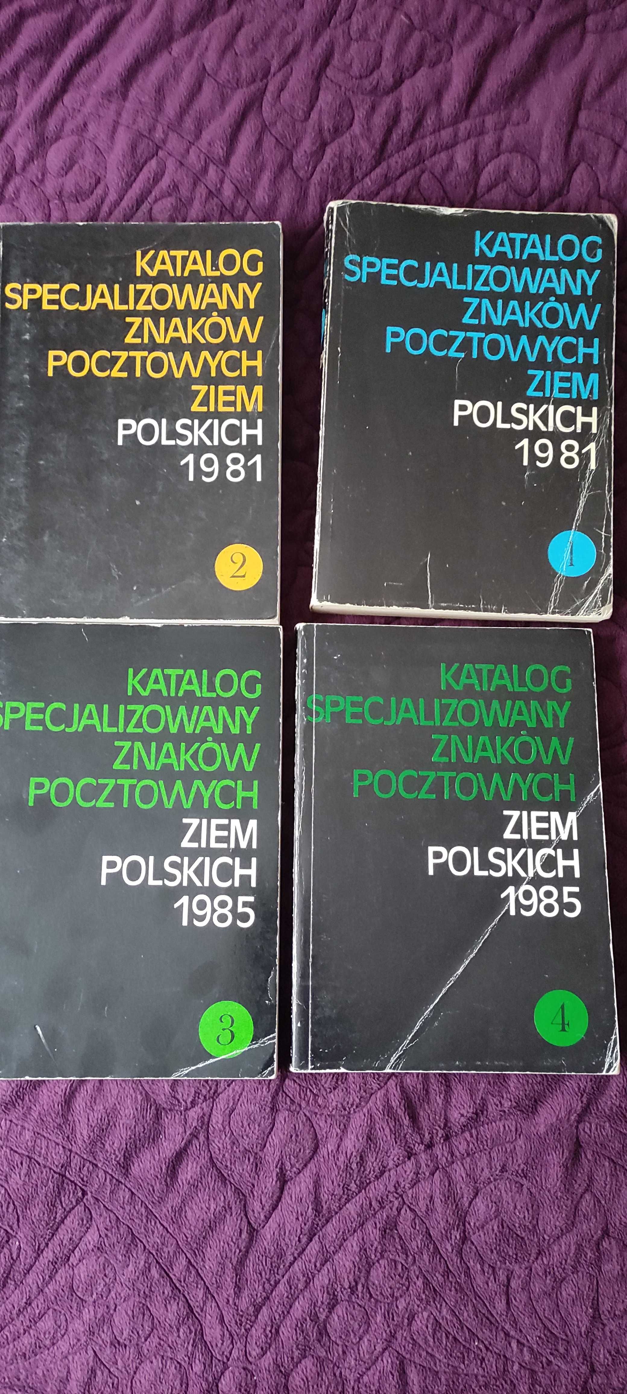 Katalog specjalizowany znaków pocztowych 1981 i 1985r