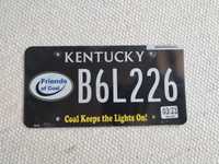 Tablica USA Kentucky coal