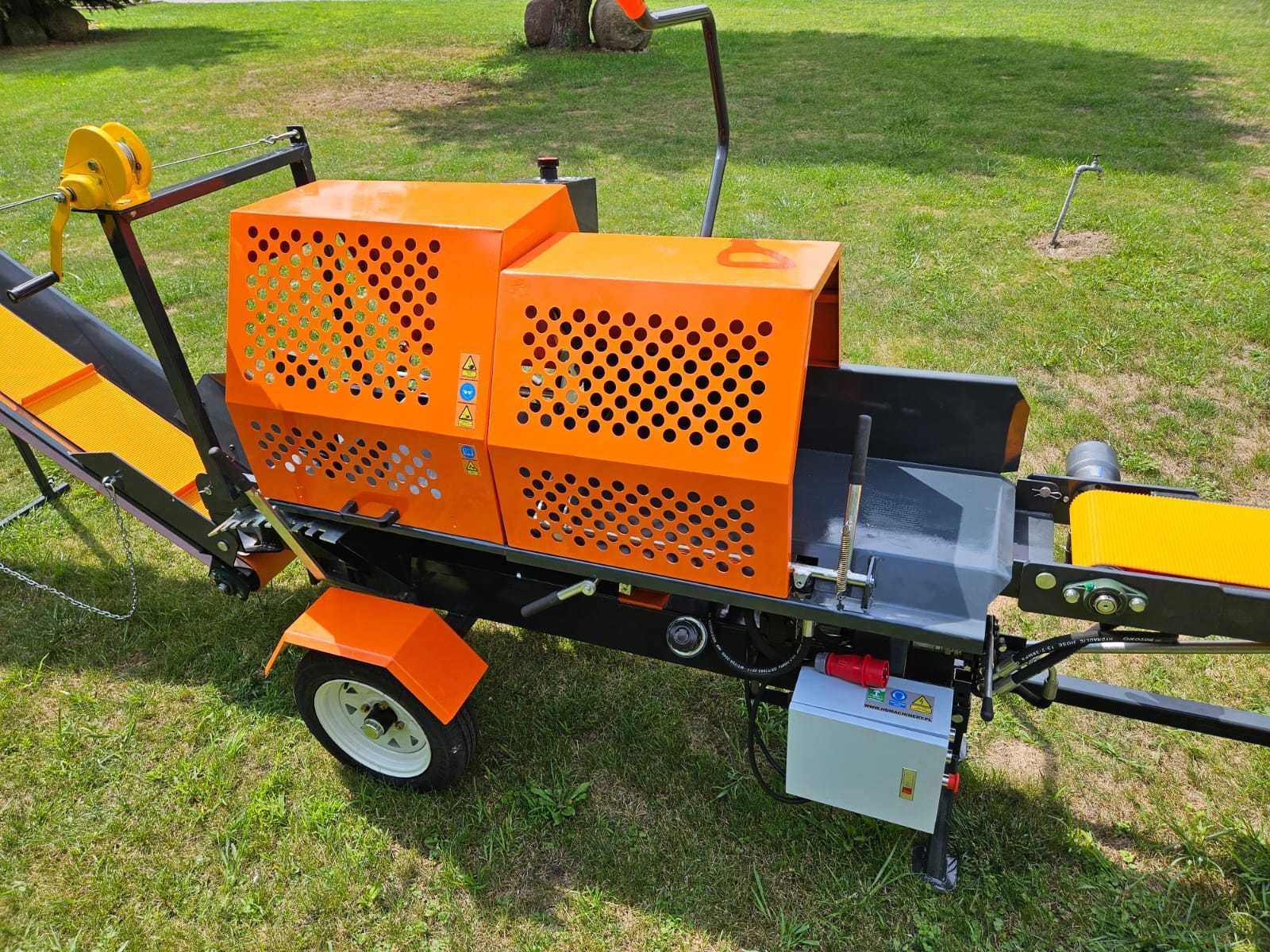 Piło Łuparka Kombajn piło-łuparka elektryczna 7,5kW 20T 3w1 tnie rąbie