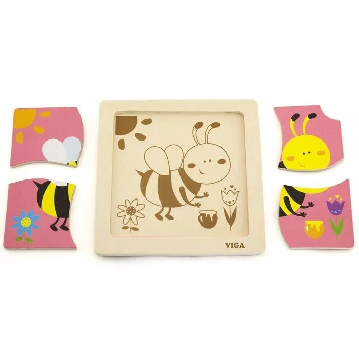 NOWE‼️ Puzzle VIGA na podkładce Pszczółka