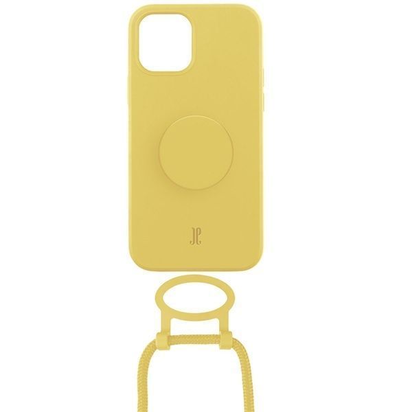 Etui Just Elegance z PopGrip dla iPhone 11/Xr 6,1" - Żółty