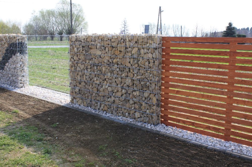 Kosz gabionowy kosze gabionowe 123cm x 250cm x 24cm PROMOCJA