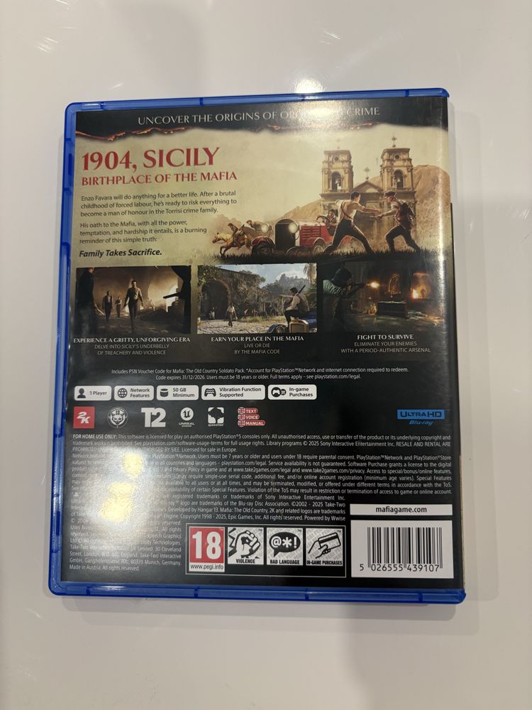 Mafia The Old Country Ps5