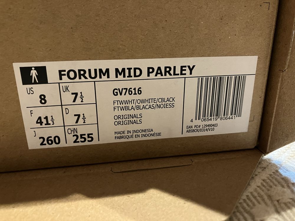 adidas forum mid parley n41 1/3