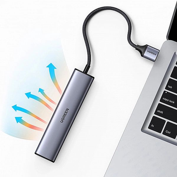 Ugreen wielofunkcyjny adapter HUB USB 3.0 - 3 x USB / Ethernet RJ-45 /