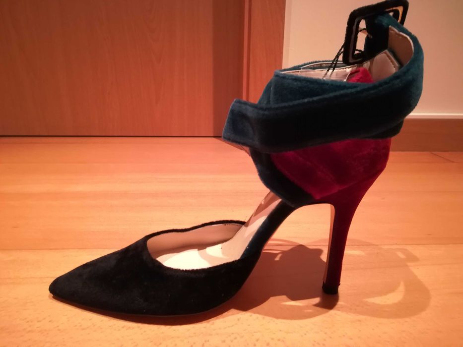 Sapato Veludo Tricolor 38 ZARA