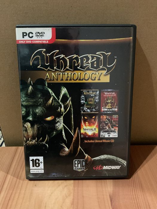 Unreal Anthology cztery gry PC DVD i CD z muzyką stan bdb
