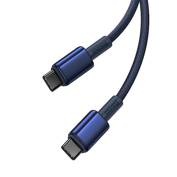 Kabel Baseus Tungsten Gold Usb-c / Usb-c 100w 2m - granatowy