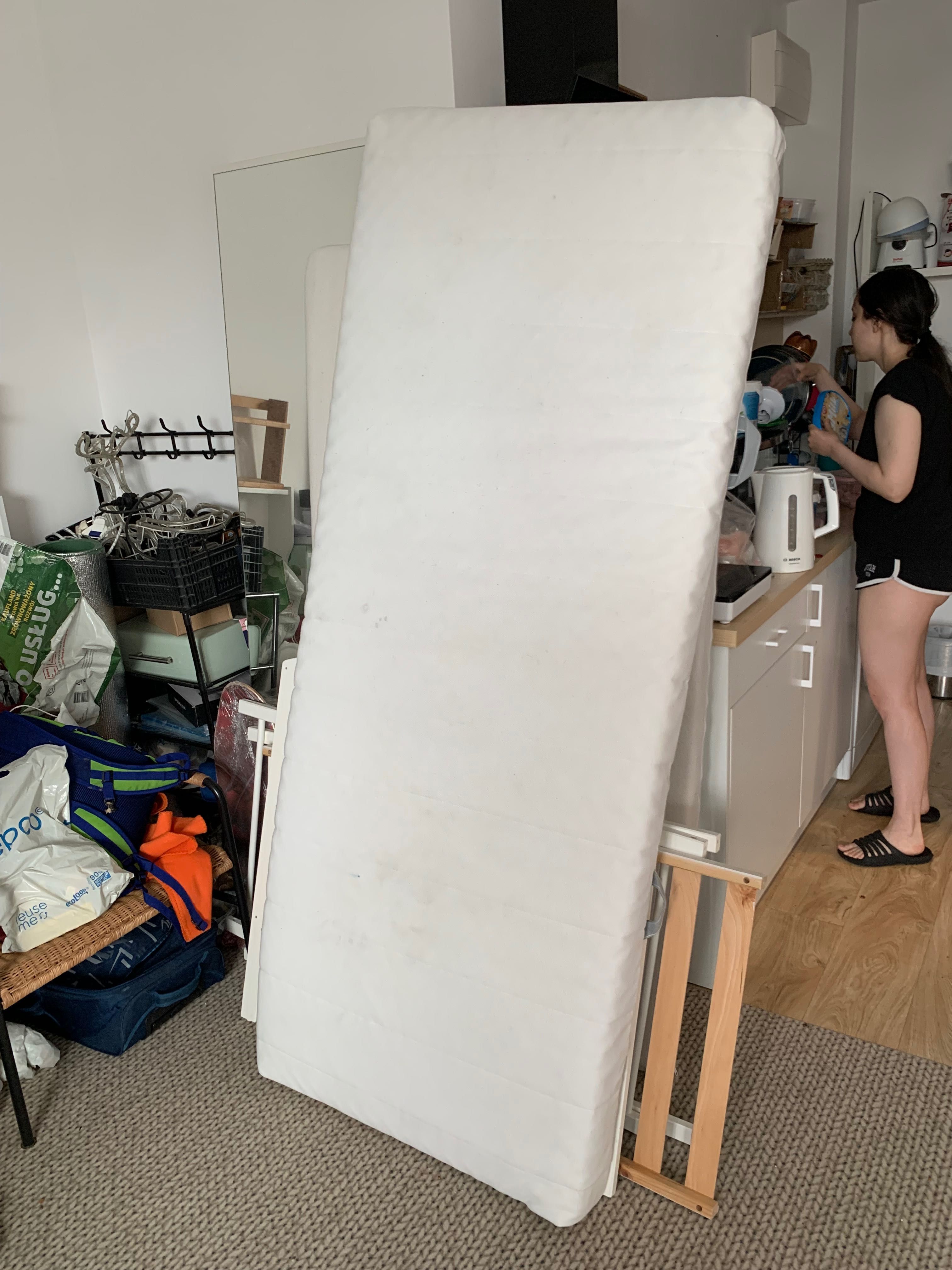 ÅFJÄLL Foam mattress, Materac pojedynczyfirm/white, 80x200 cm