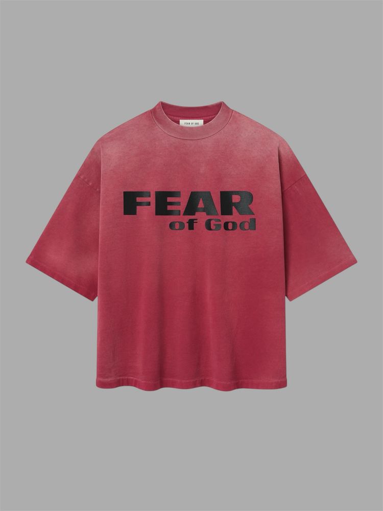 Fear of God Relaxed "Fear is Gone" Tee 'Red/Black' (SS25)