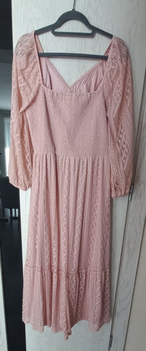 Śliczna sukienka weselna koronkowa L/XL