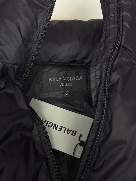 Дутый oversize пуховик Balenciaga дутий зимняя курточка баленсиага