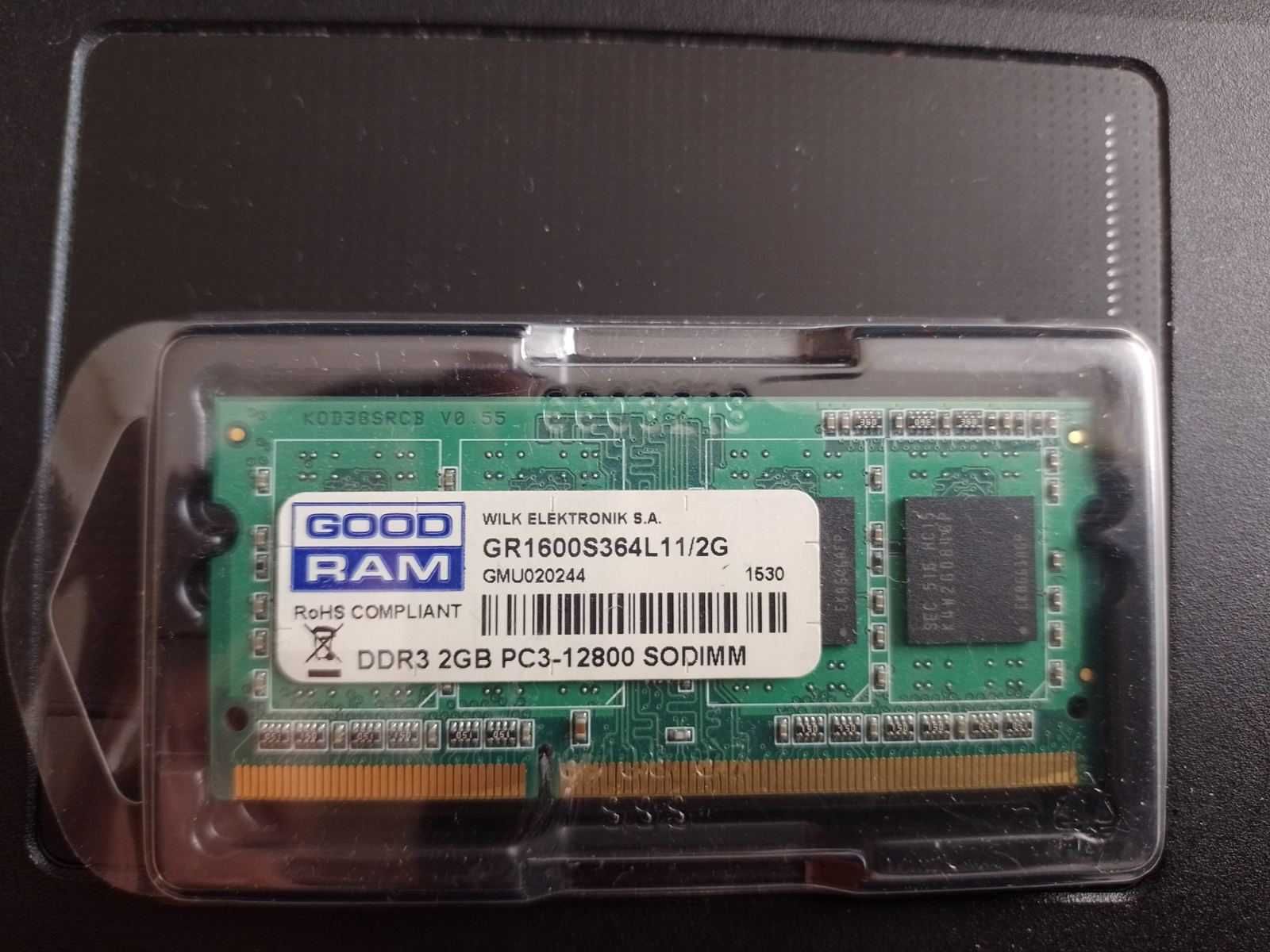 Оперативна пам`ять для ноутбука 2GB DDR3 1600 1.5v , 12800 , SODIMM