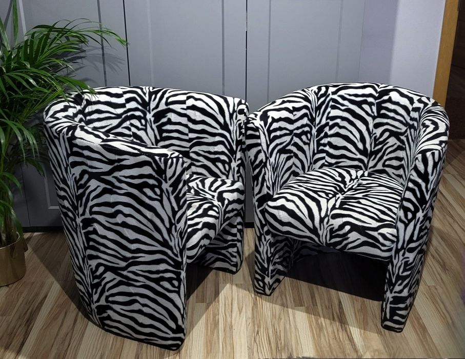 Fotele Klubowy Zebra Salon Pub Club Dom