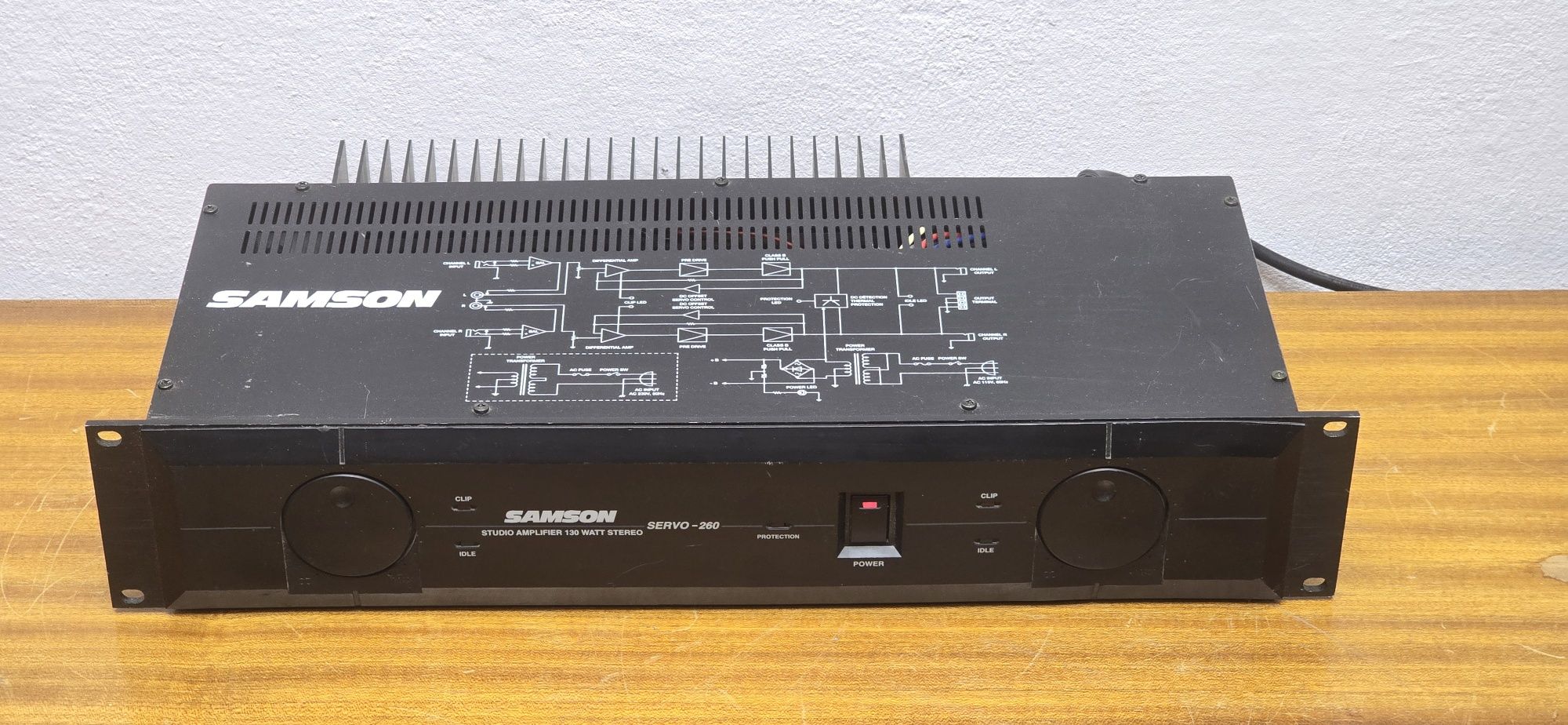 Samson Servo 260 Studyjna końcówka mocy 2x90W 8ohm 2x130W 4ohm