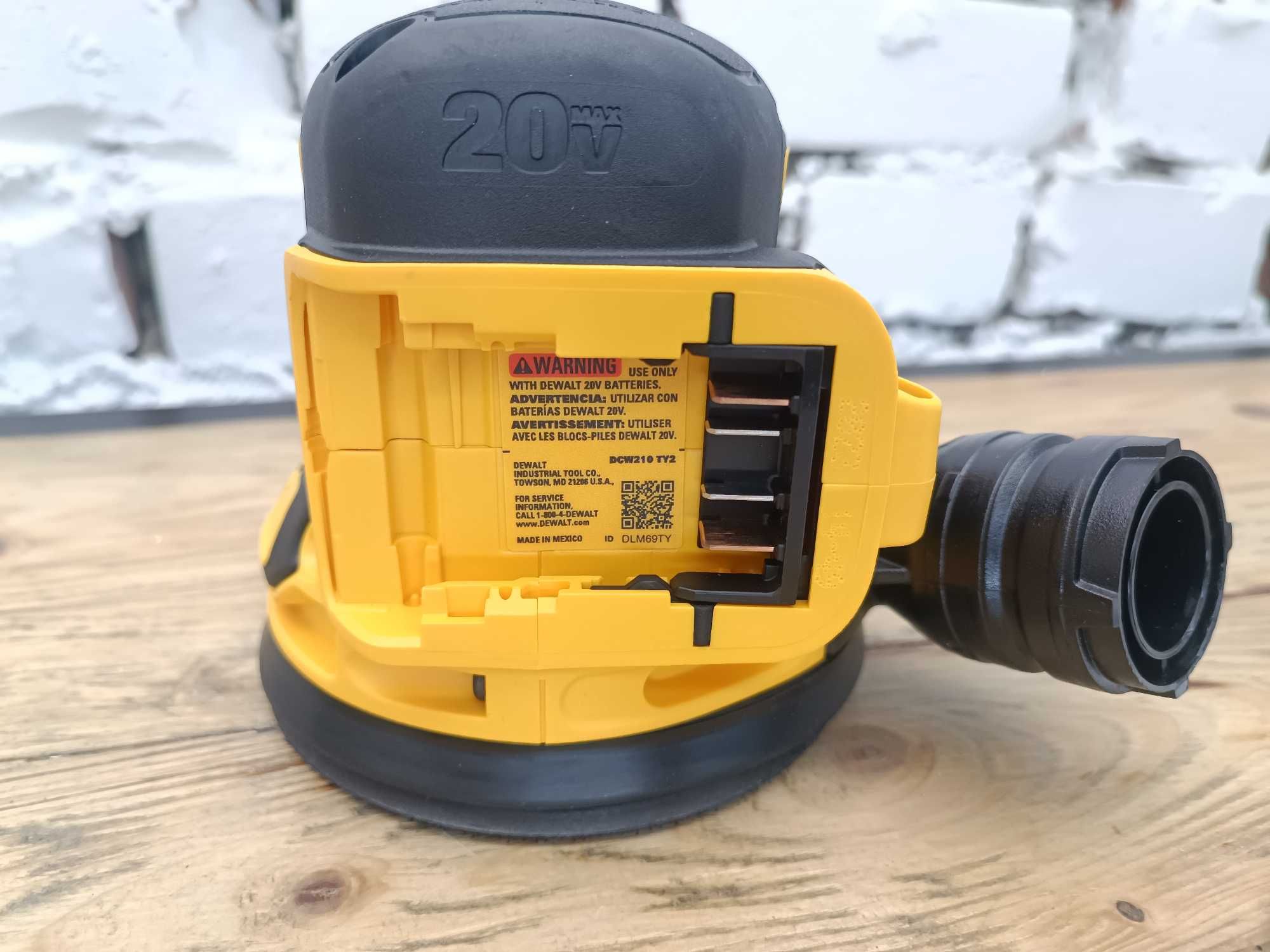 Єксцентрикова  шліфмашина DEWALT DCW210B 20V MADE IN MEXICO