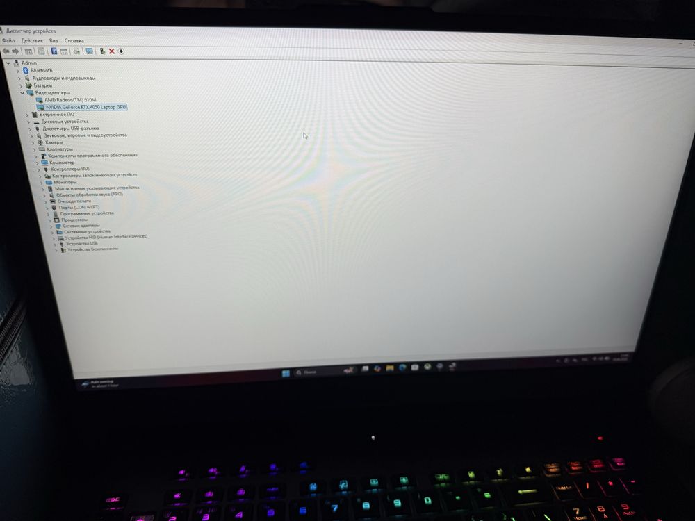Asus Rog G713PU Rhyzen 9 RTX4050 6GB