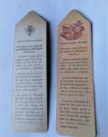 2 antigos marcadores de paginas para livros, da C. Municipal de Lisboa