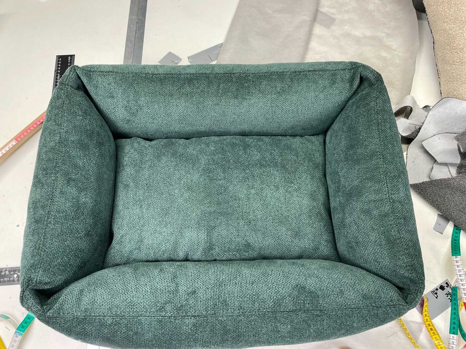 Nowe Legowisko Dla Psa M Zielone 75x60 cm Poduszka na Zamek OKAZJA