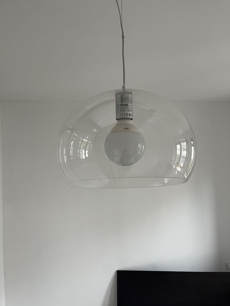 kartell 3x zyrandol (2 duze, 1 mniejszy)