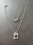 Stary Naszyjnik z zawieszką Vintage Sterling Israel 925