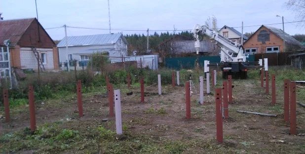 Геошуруп, сваи винтовые, гвинтові палі, монтаж, для бань, домов, АКЦИЯ