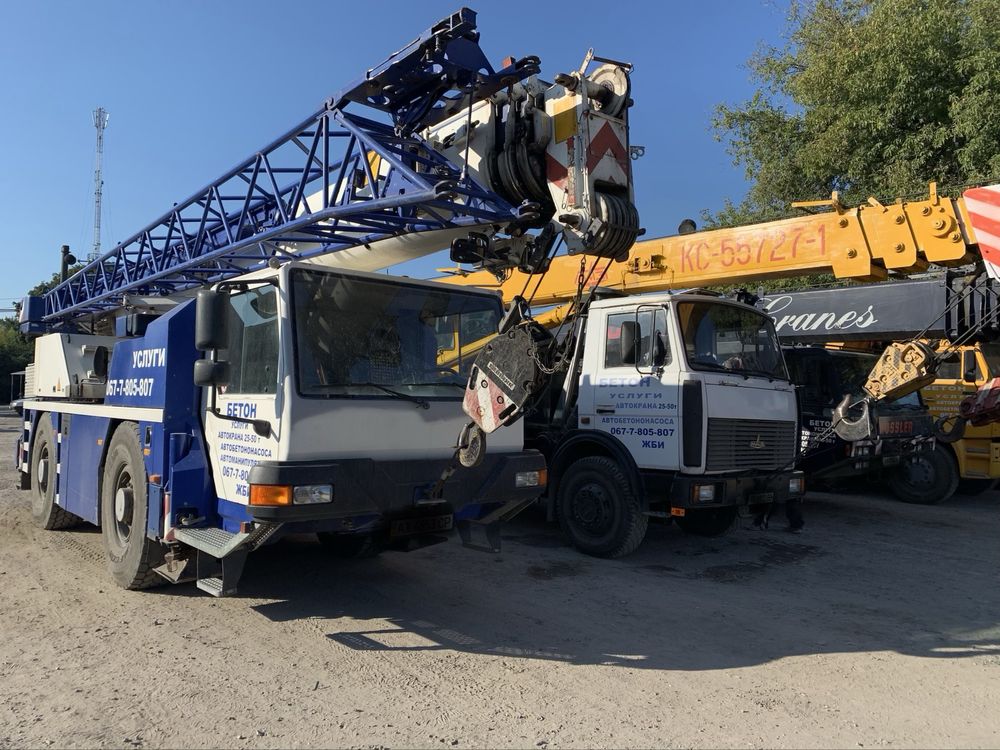 Услуги автокрана 25, 30, 40, 50, 60, 80, 100, 150 тонн.