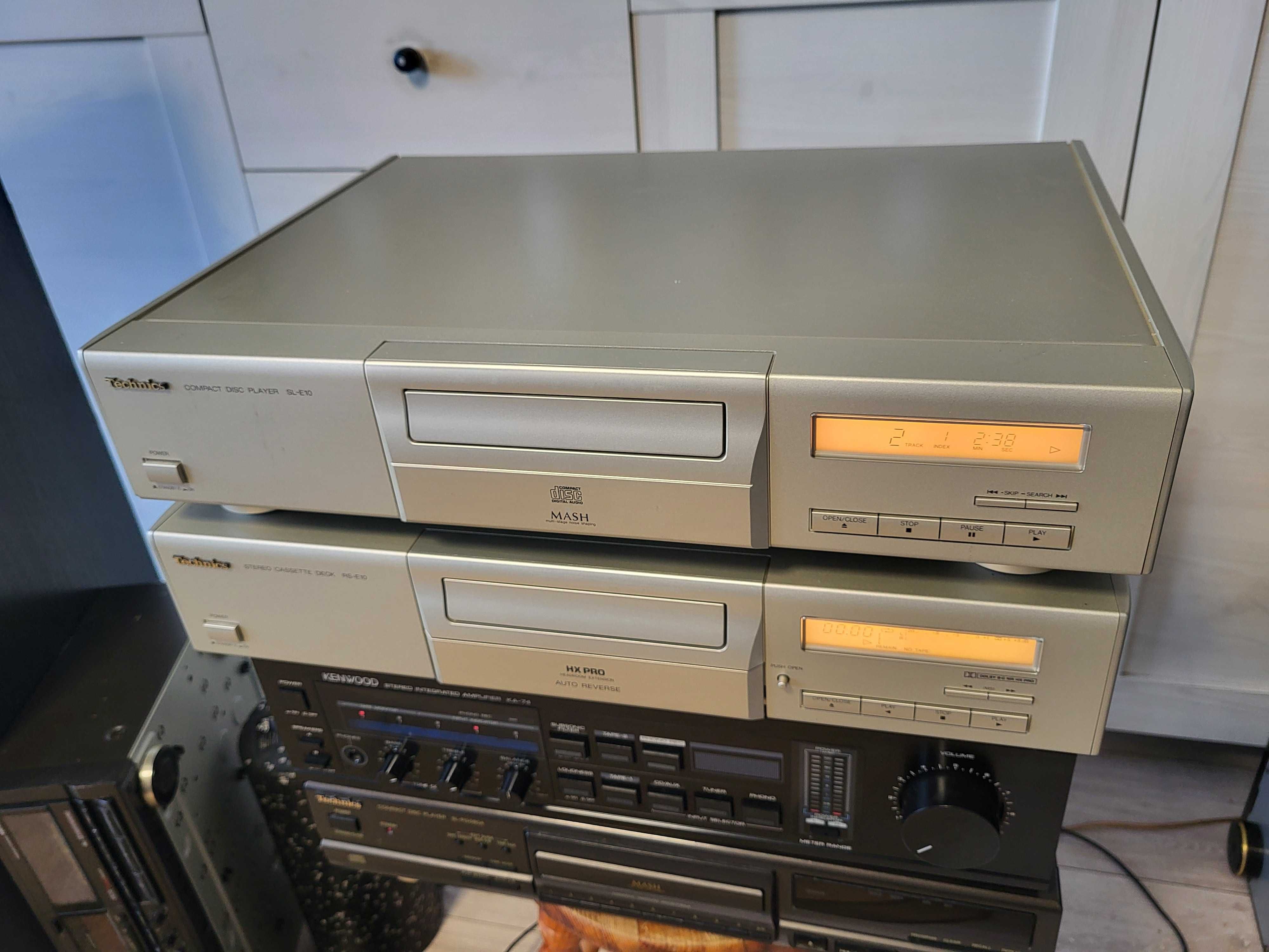 Zestaw Technics CD SL-E10 Plus Deck Technics RS-A10