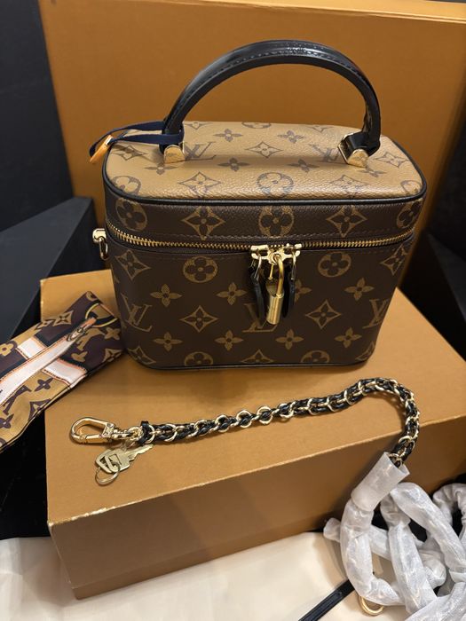 Nowy kuferek torebka Louis Vuitton LV skora pudelko worek