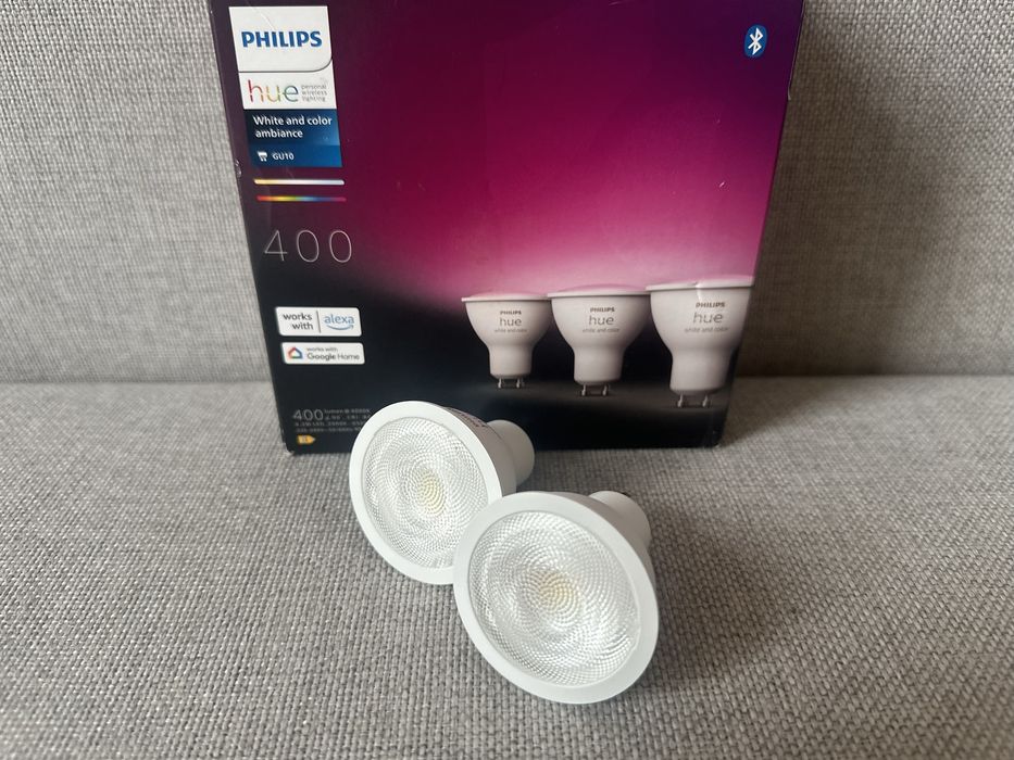 Philips hue 400 White and Color - dwie żarówki gu10