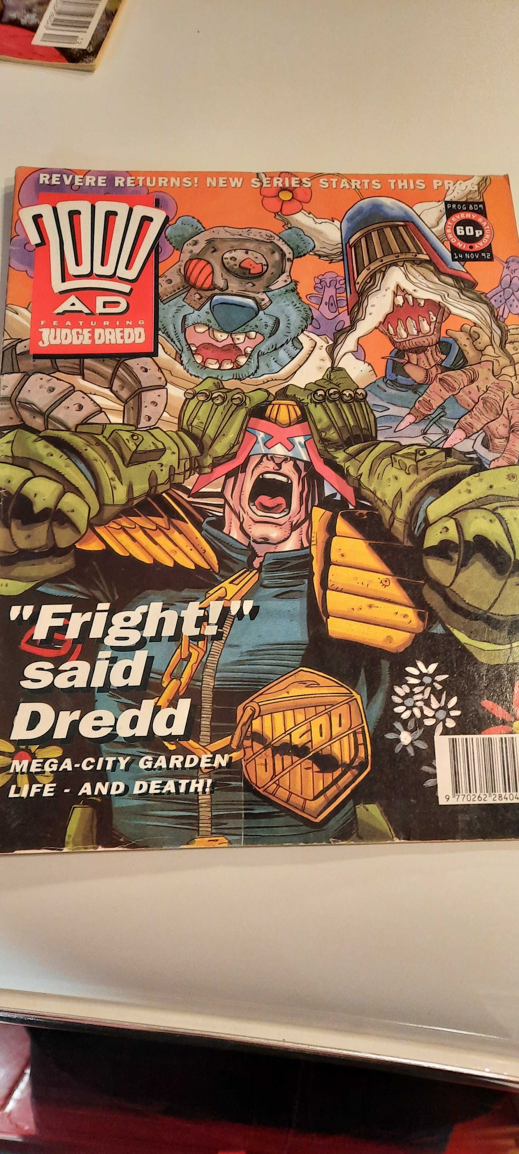 cinco revista de banda desenhada Judge Dredd e 2000 AD NOVO PREÇO