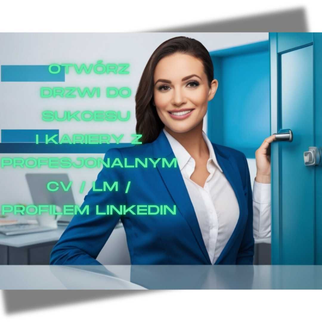 Profesjonalne CV, List Motywacyjny, optymalizacja LinkedIn