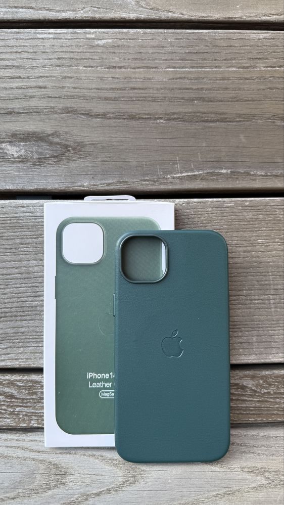 Skórzane Magsafe Etui IPhone 14 Plus Green