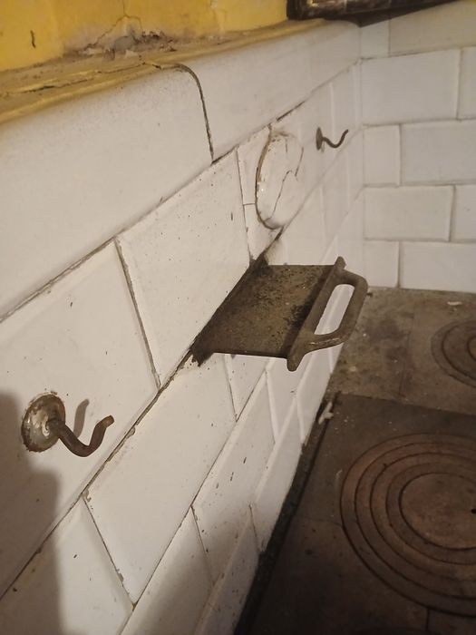 Tradycyjny piec kaflowy oryginal prl Masywny solidny dobry stan ozdoba