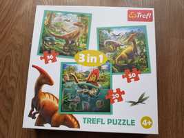Puzzle 3w1 Trefl dinozaury