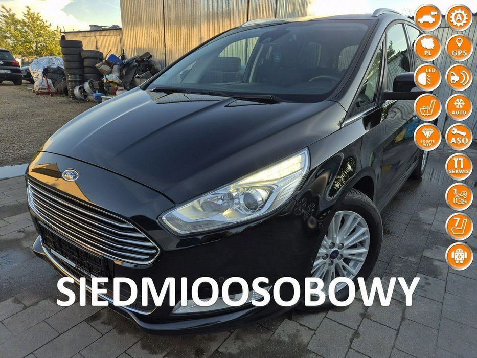 Ford Galaxy Galaxy 2.0TDCi Titanium 150km 7 FOTELI łopatki NAV pdc AUTOMAT 2017