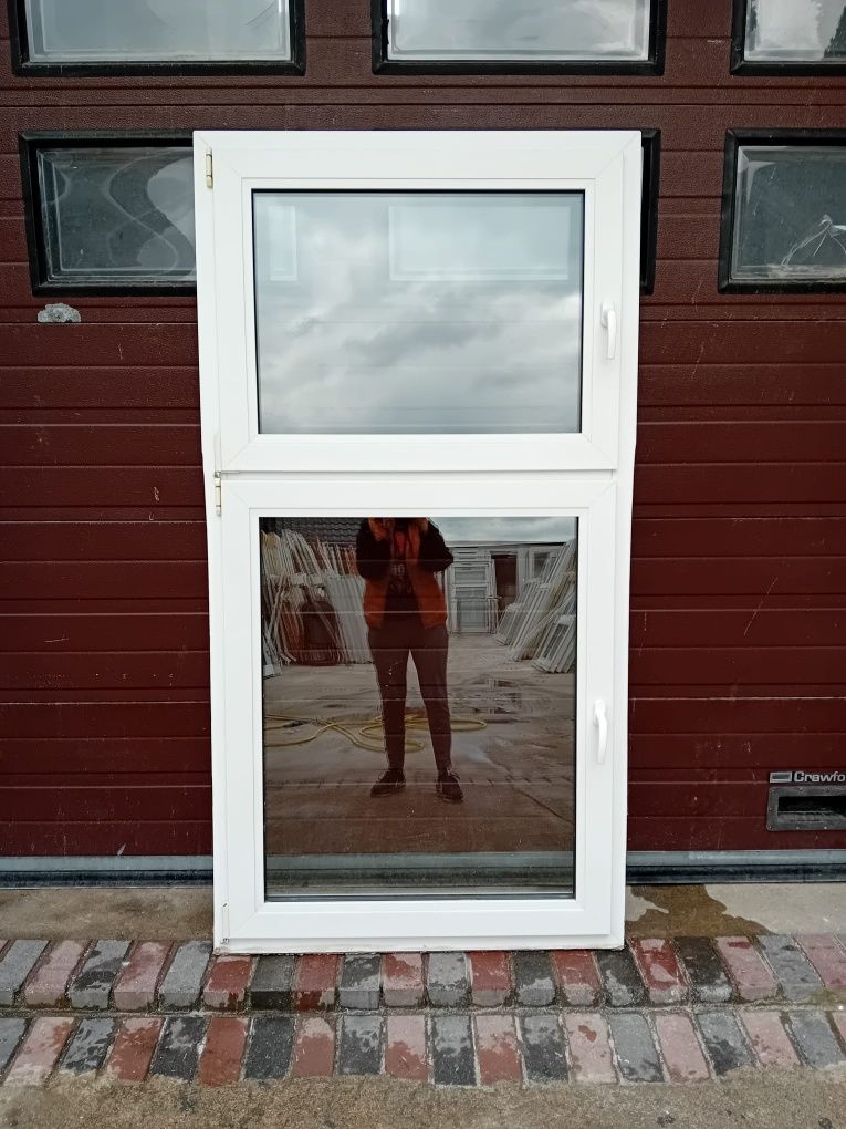 Okno 105x200 PCV okna do kamienicy białe DOWÓZ CAŁY KRAJ