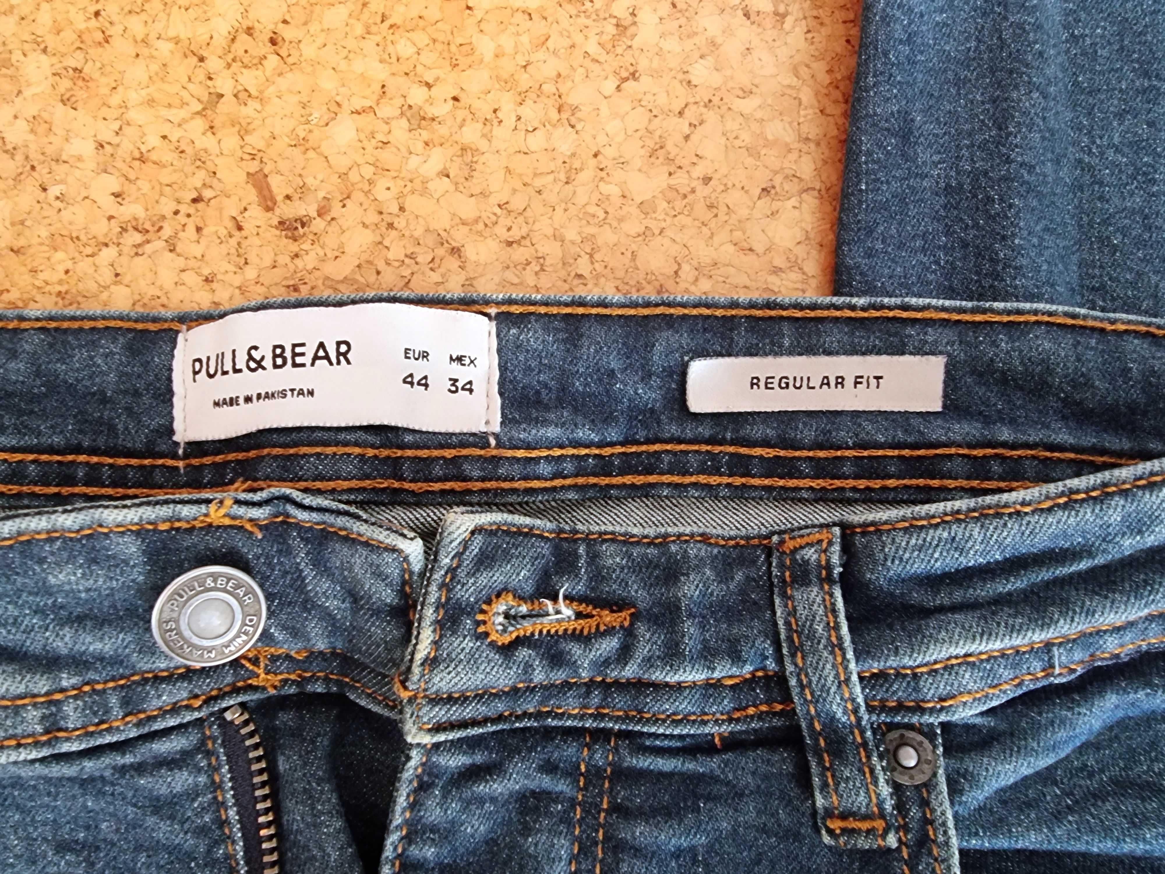 Calças de ganga escura Pull & Bear, tamanho 44 EUR