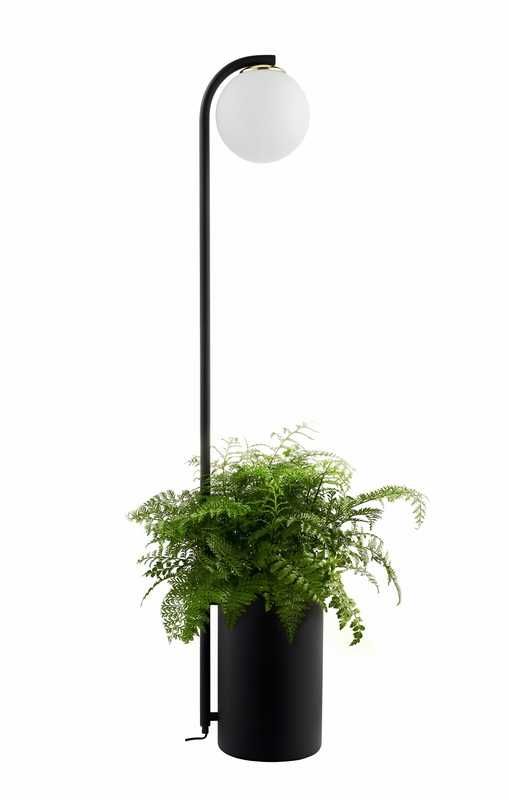 Lampa stojąca Botanica Deco XL z osłonką na roślinę Kaspa 147cm