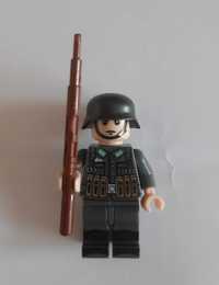 Minifigurka - niemiecki żołnierz z Wehrmacht, pasuje do Lego, 3 szt