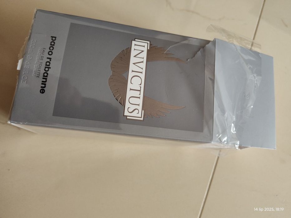 Perfumy Invictus Paco Rabanne 200 ml samo pudełko oryginalne