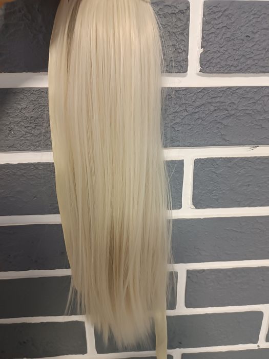 Фен Hilton 2000w, хвіст   блонд перлинний тон накладний  укладання на