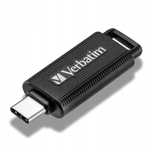 outlet pendrive verbatim 64 gb usb 3.1 typ c czarny plug & play