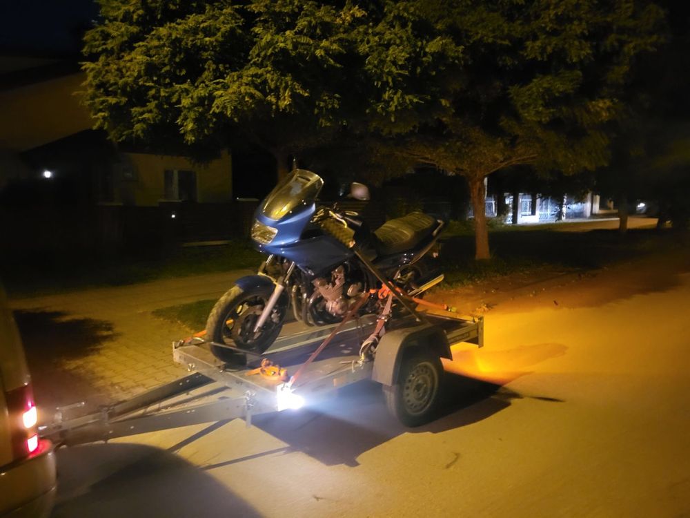 Wynajem Przyczepa do przewozu motoru motocykla lub quada Zgierz